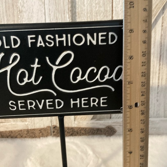 Hot Cocoa Metal Tabletop Sign - Picture 3 of 4